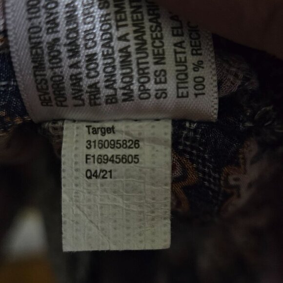 Knox Rose NWOT Blue Lavender Peasant Bohemian Floral Maxi Dress Size M - Picture 9 of 9